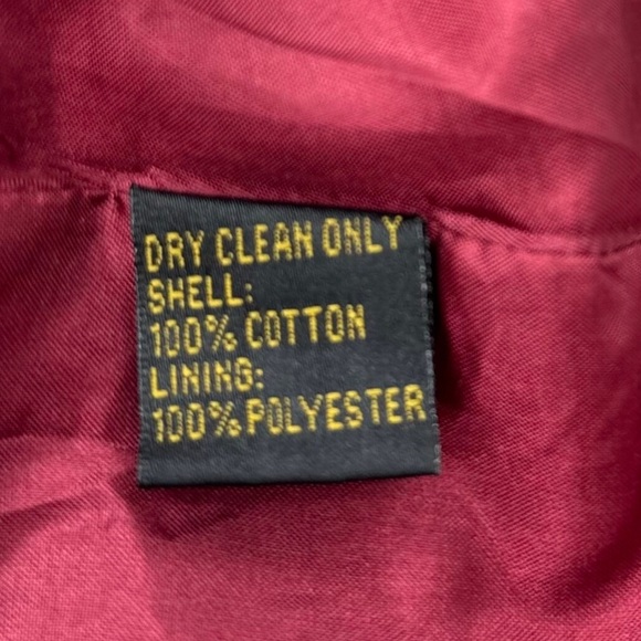 Vintage VIEW COLLECTION NEW YORK Velour Red / Burgundy Blazer Size: M - Picture 3 of 6